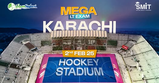 Saylani IT Entrance exam 2025 At Hockey Stadium